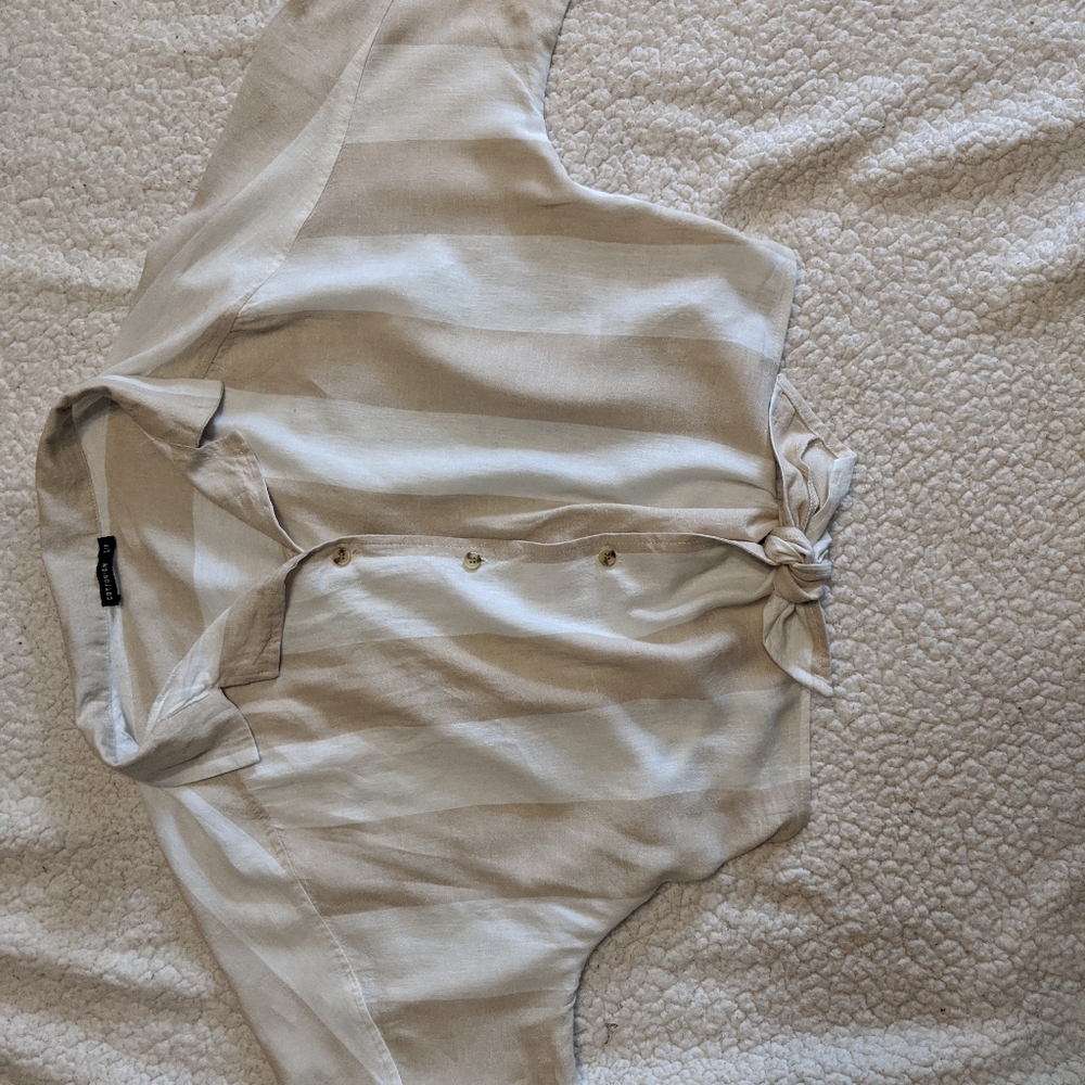 Stripped cropped Cotton On shirt